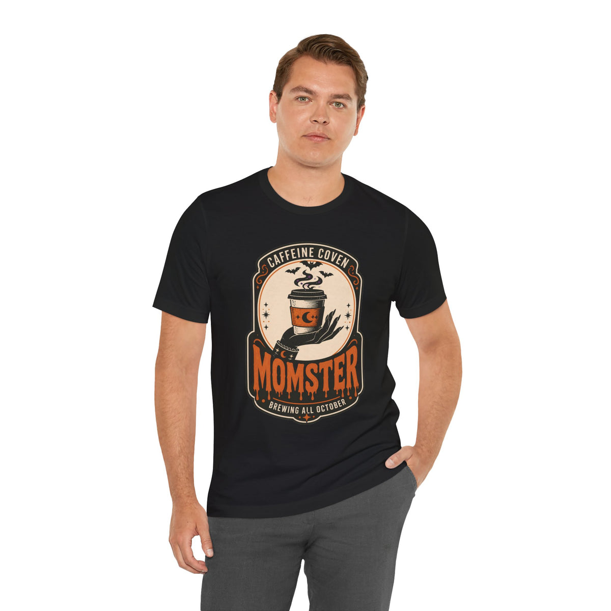 Halloween Momster Coffee Caffeine Shirt