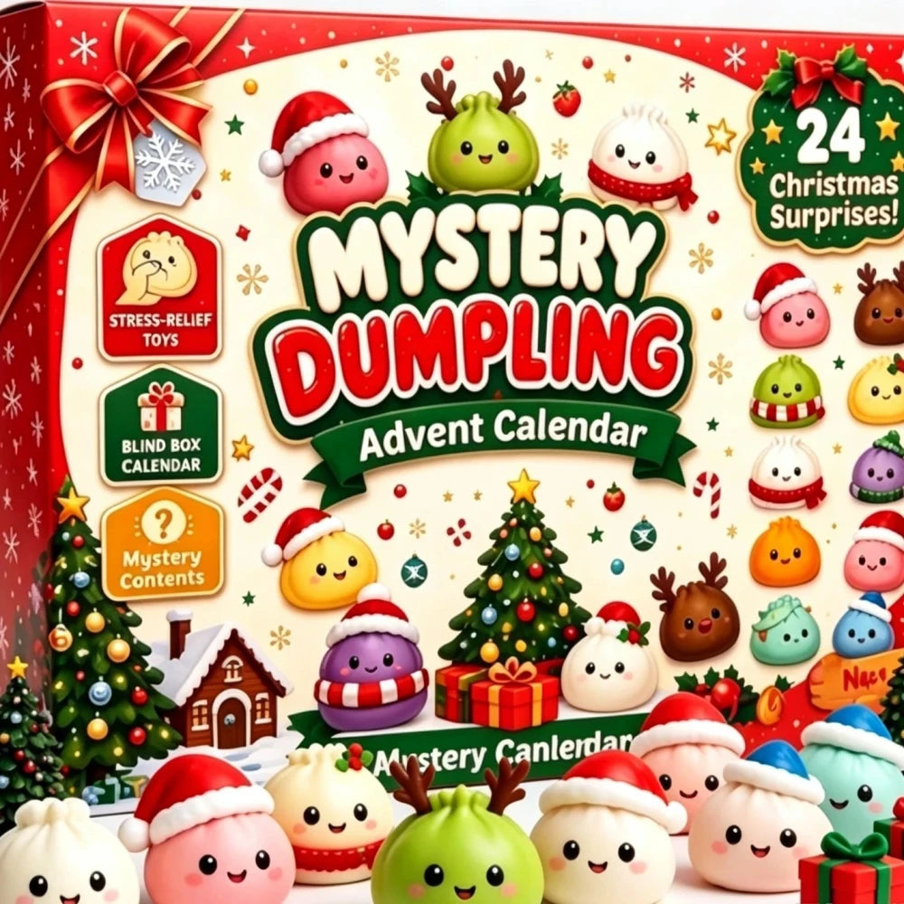 🎄 24-Day Christmas Squishy Advent Calendar — A Surprise Every Day!