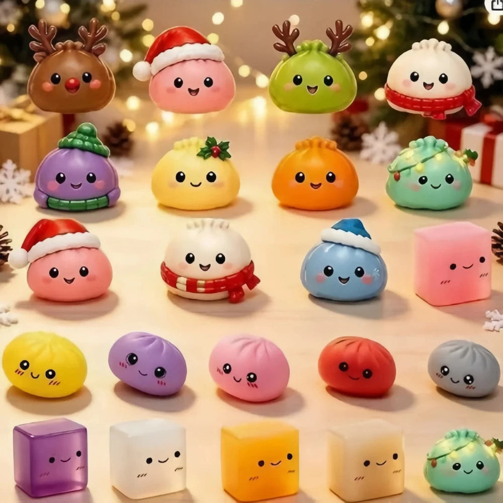 🎄 24-Day Christmas Squishy Advent Calendar — A Surprise Every Day!